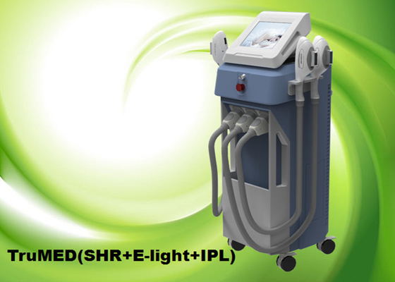Haar-Abbau-Maschine IPLs SHR vertikales 3Handles E-Licht TruMED (SHR+IPL+Nd: Yag)