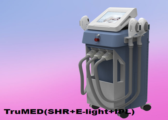 IPL-Haar-Abbau-Maschine 3500W vertikales 3Handles E-Licht TruMED (SHR+IPL+Nd: Yag)