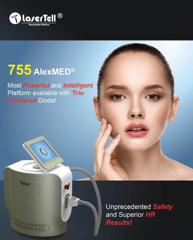 Dreifache Wellenlänge 755 808 1064 Dioden-Laser-Haar-Abbau-Ausrüstung CER RoHS prüfte