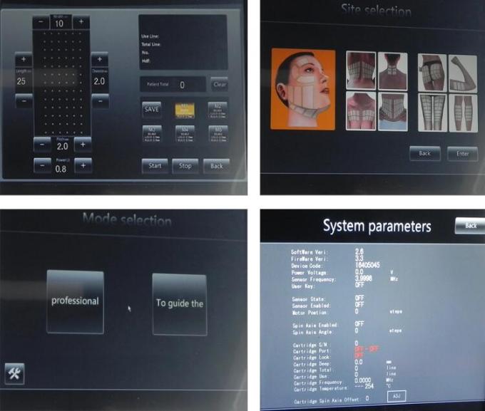 Schönheits-Maschine 300W Hifu 1.5mm - 16mm Patronen mit 15,4“ Farbtouch Screen