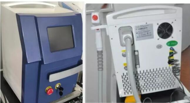 Tragbare Q geschaltete Nd Yag Laser-Tätowierungs-Abbau-Maschine 2 - 8mm Spotgröße